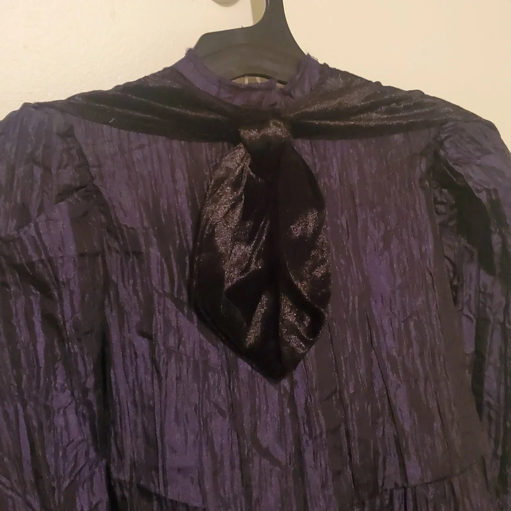 Wicked's Elphaba Deluxe Charming‎ Black and Purple Kids Costume with Hat